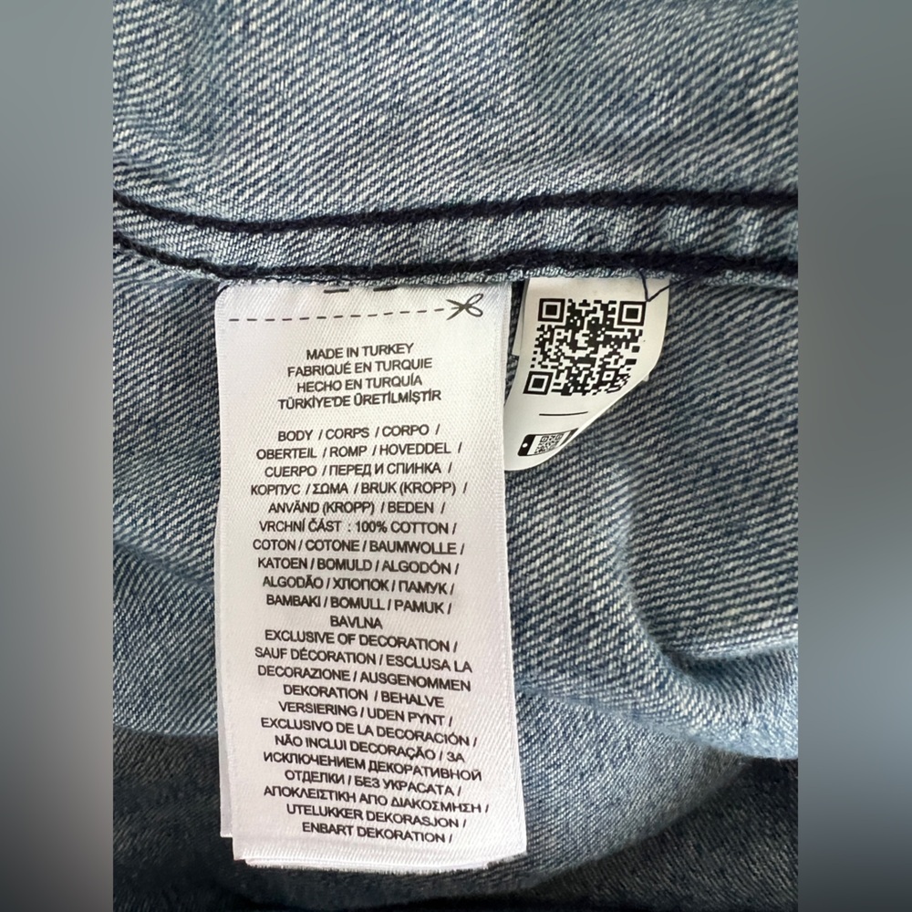Polo Ralph Lauren - Oversized Women’s  Denim Jacket Blue Military Style Sz S - Picture 17 of 17